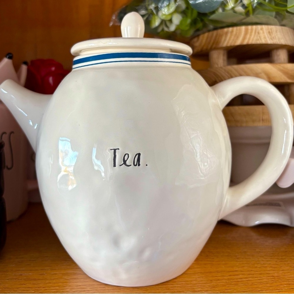Classic White Ceramic Teapot